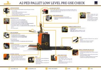 A2 Ped Pallet Low Level Pre-Use Check Poster