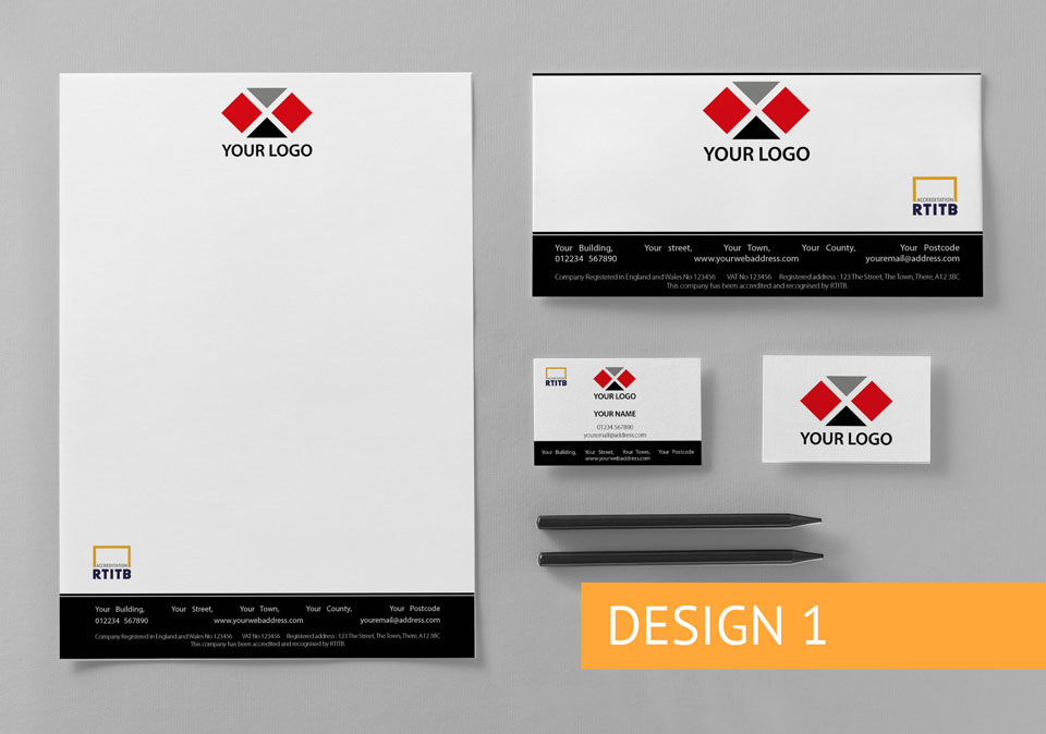 Branded stationery on sale