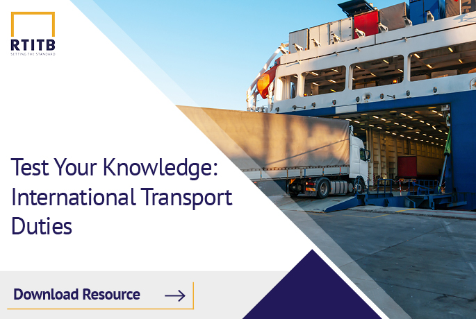 Test your knowledge: International transport duties