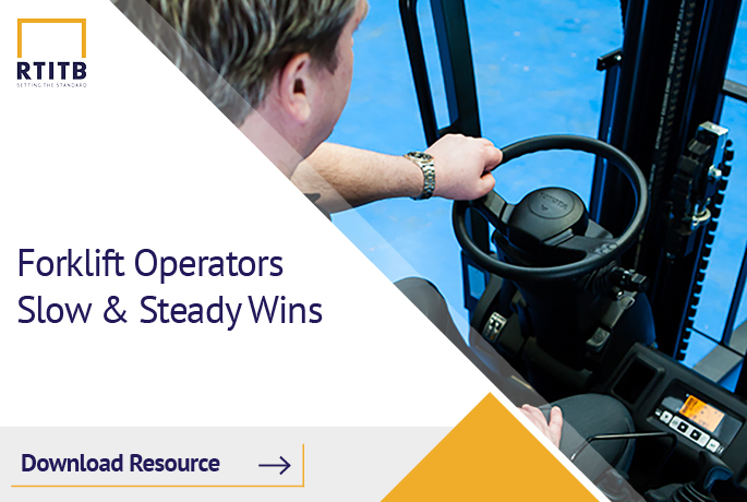 Forklift operators: Slow & steady wins