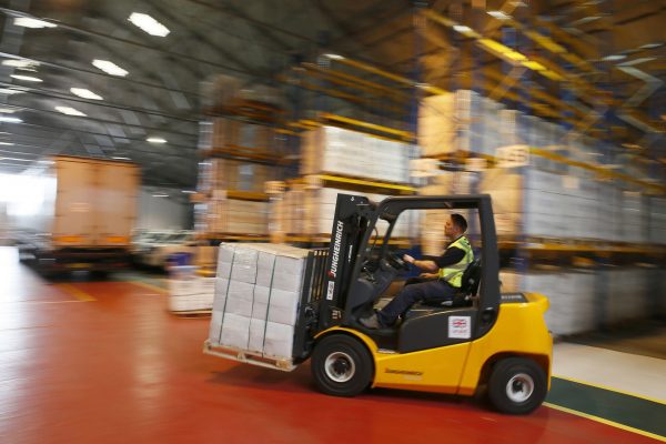 Prime Minister David Cameron Visits Aid Disaster Response Centre MHE elearning - online forklift training