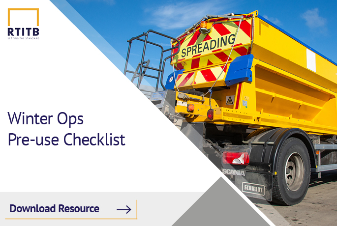 Winter ops - Pre-use checklist